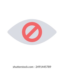 Hide icon design, user interface vector