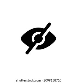 Hide icon, eps 10 vector