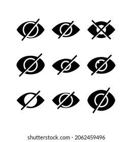 hide icon or logo isolated sign symbol vector illustration - Collection of high quality black style vector icons