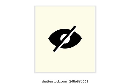 Hide icon premium vector illustration design collection. 