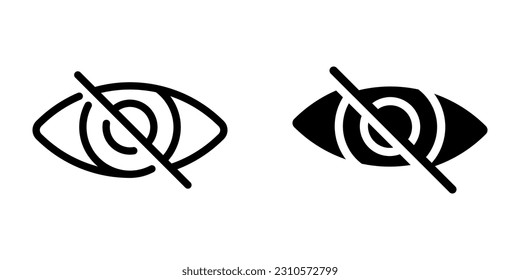 Ocultar el icono. inicio de sesión para concepto móvil y diseño web. ilustración vectorial