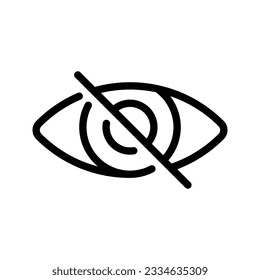 Hide icon. sign for mobile concept and web design. vector illustration