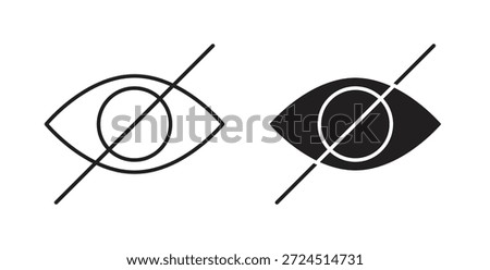 Hide icon in simple flat trend modern graphic design abstract logotype element