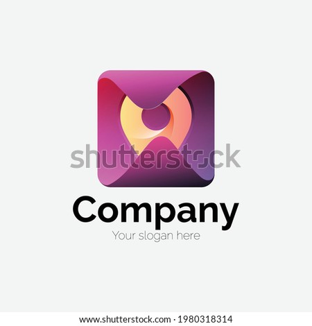 Hide my localization logo, Localization logotype, Pin icon, 
map application icon, untrackable localization, Hidden, App icon, localization icon, Purple application, Modern design, 3D logotype, Icons.