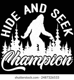 Hide and seek champion t shirt design