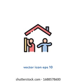 Hide Seek Vector Icon Illustration Uiux Stock Vector (Royalty Free ...