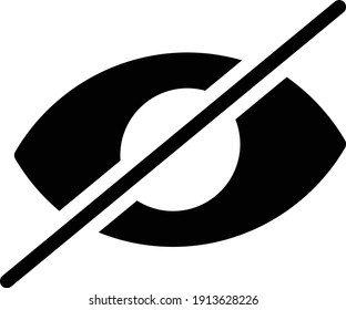 hide vector glyph flat icon