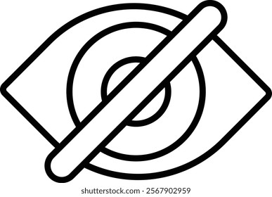 Hide vector icon. Can be used for printing, mobile and web applications.