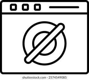 Hide vector icon. Can be used for printing, mobile and web applications.