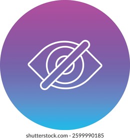 Hide vector icon. Can be used for printing, mobile and web applications.