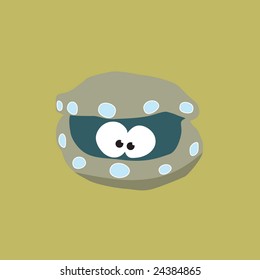 Hiding Clam Vector