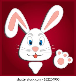 Hiding Easter Bunny card