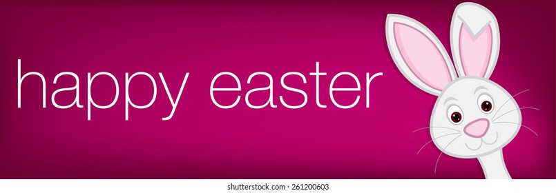 Hiding Easter Bunny card in vector format.