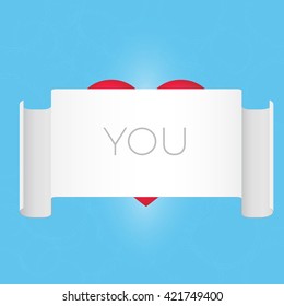 Hiding Heart Vector Design for Your Comedy Poster