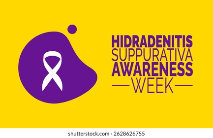 Hidradenitis Suppurativa Awareness Week. HS Awareness Concept, Hidradenitis Suppurativa Poster, Educational Banner, Card, Social Media Post and Background Design Inspiration Vector Illustration