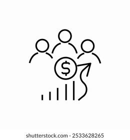 Vector de signo de icono de estructura jerárquica