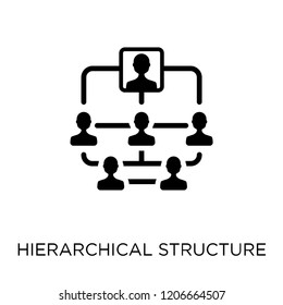 Hierarchical structure icon. Hierarchical structure symbol design from Human resources collection.