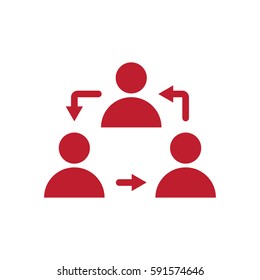Hierarchical structure icon vector