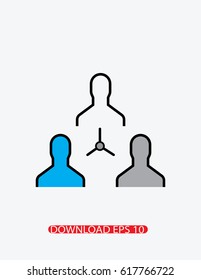 Hierarchical structure icon, Vector