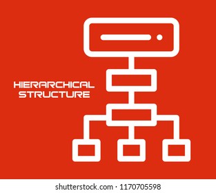Hierarchical Structure Symbol Vector Icon