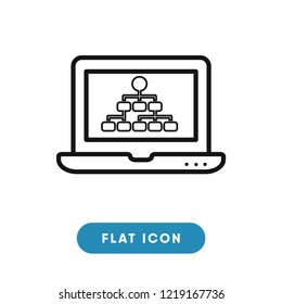 Hierarchical structure vector icon