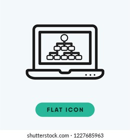 Hierarchical structure vector icon