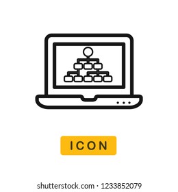 Hierarchical structure vector icon