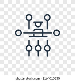 Hierarchical structure vector icon isolated on transparent background, Hierarchical structure logo concept