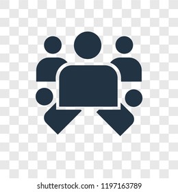 Hierarchical structure vector icon isolated on transparent background, Hierarchical structure transparency logo concept