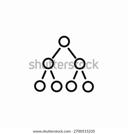 hierarchical tree structure icon sign vector