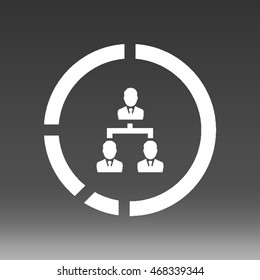 Hierarchy Businessman Vector Icon Illustration