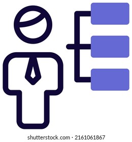 organigrama de una organización con lista de miembros del consejo