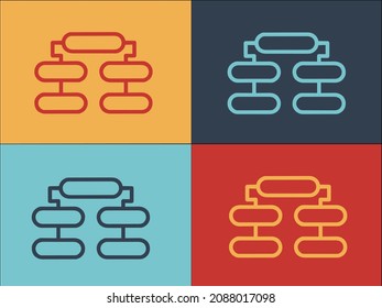 Hierarchy Community Logo Template, Simple Flat Icon of community,hierarchy,business