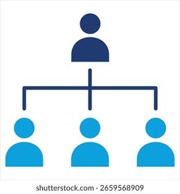 Ilustración vectorial de iconos plana azul
