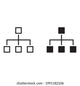 Hierarchy icon for apps and web sites