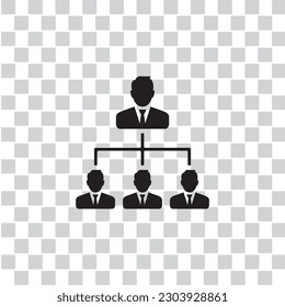 hierarchy icon , business icon vector
