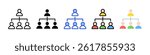 Hierarchy Icon Collection With Multiple Styles