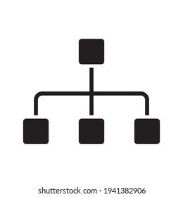 hierarchy icon. hierarchy design line