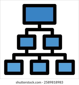 Hierarchy Icon Element For Design