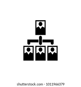 hierarchy icon. Element of finance for mobile concept and web apps. Illustration icon for website design and development, app development. Premium icon on white background