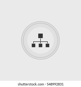 Hierarchy icon illustration isolated vector sign symbol