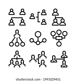 hierarchy icon or logo isolated sign symbol vector illustration - Collection of high quality black style vector icons
