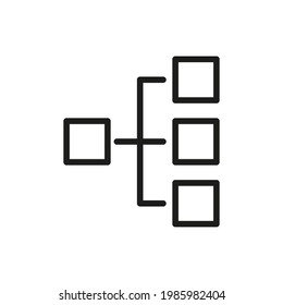 Hierarchy icon. Premium quality object. Vector sign isolated on a white background. 
