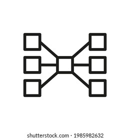 Hierarchy icon. Premium quality object. Vector sign isolated on a white background. 