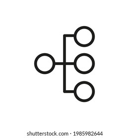 Hierarchy icon. Premium quality object. Vector sign isolated on a white background. 