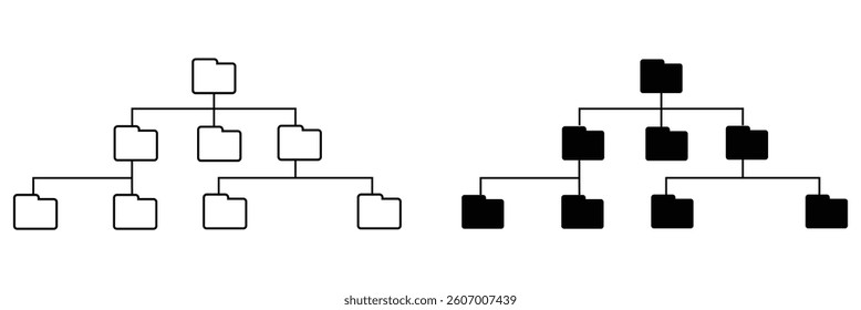 Hierarchy icon. Premium quality object. Vector sign isolated on a white background. Vector Illustration .EPS 10 .