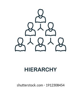 Hierarchy icon. Simple element from business intelligence collection. Creative Hierarchy icon for web design, templates, infographics and more