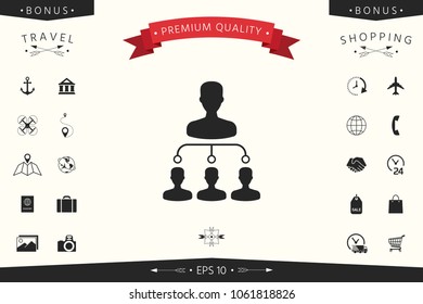 Hierarchy icon symbol