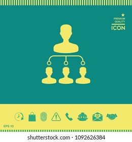 Hierarchy icon symbol