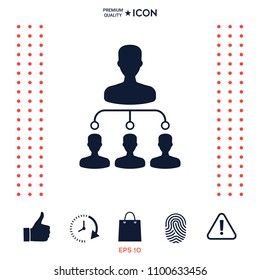 Hierarchy icon symbol